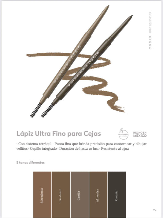 Lápiz Para Cejas Ultra Fino Bissú