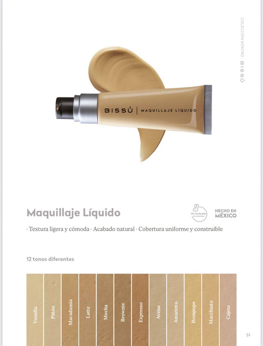 Maquillaje Liquido Original Bissu